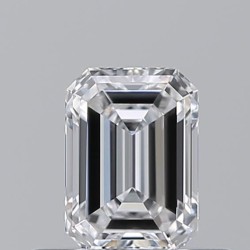 Diament szlif szmaragdowy, 0.51ct, VVS2, D, GIA 5533390749